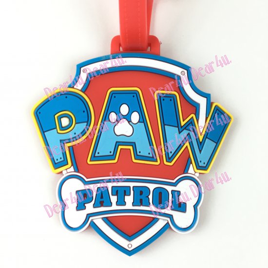 paw patrol luggage tag