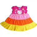 Girls Hello KITTY summer rainbow one piece dress