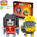 Transformers bumblebee and starcream LOZ iBLOCK Micro Mini Lego