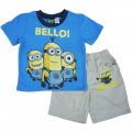 Boys Despicable me Minion summer top karhki shorts- royal blue