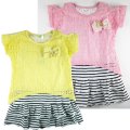 Girls babies summer party dress double layer