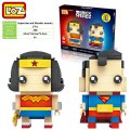 Superman and Wonder woman LOZ iBLOCK Micro Mini Building Lego