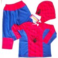 Spiderman Costume party dress up with Mask 3pcs Red Blue