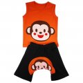 Baby boys/girls singlet and shorts sets - monkey