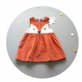 Girls stylish LITTLE FOX party princess spring autumn dress