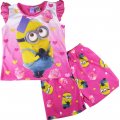 Girls Despicable me 2 banana pink 2pcs pyjama pjs