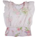 Girls double layer summer top - pink