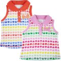 baby Girls dadida singlet heart shirt with 3d bow