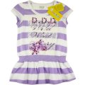 Girls "wild west story" purple stripe dress