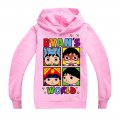 Girls Ryan's world toys review 100% cotton thin hoodie jacket